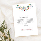 Vintage Classical Motif Wedding Announcement 招待状