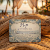 Vintage Classical Romantic Floral RSVP Cards エンクロージャーカード