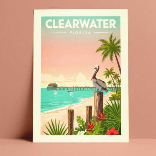 Vintage Clearwater Florida ポストカード