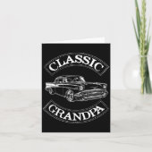 Vintage Clic Car Funny Grandpa カード (正面)