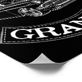 Vintage Clic Car Funny Grandpa  ポスター (角)