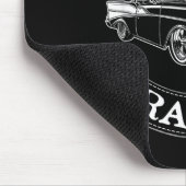 Vintage Clic Car Funny Grandpa  マウスパッド (コーナー)