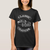Vintage Clic Car Funny Grandpa  Tシャツ (正面)