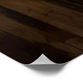 Vintage Clock and Roses ポスター (角)