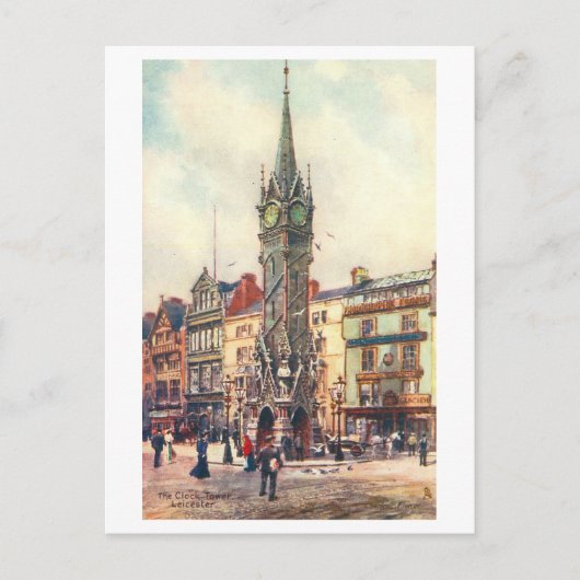 Vintage Clock Tower, Leicester ポストカード (正面)