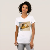 Vintage Clock Womens T-Shirt Tシャツ (正面フル)