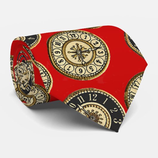 Vintage Clocks ネクタイ (ロール)