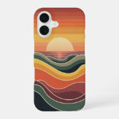 Vintage Coastal Sunset iPhone 16ケース (裏面)
