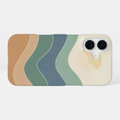 Vintage Coastal Waves iPhone 16ケース (裏面横)