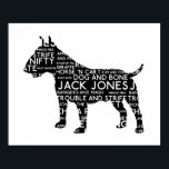 Vintage Cockney London Slang Bull Terrier ポスター<br><div class="desc">Vintage Cockney London Slang Bull Terrier Poster</div>