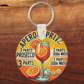 Vintage cocktail Aperol Spritz  キーホルダー (裏面)