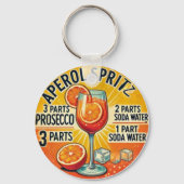 Vintage cocktail Aperol Spritz  キーホルダー (正面)