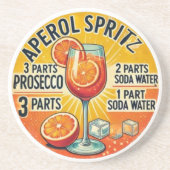 Vintage cocktail Aperol Spritz  コースター (正面)