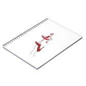 Vintage Cocktail Glass Pinup Notebook ノートブック (左側)