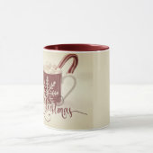 Vintage Cocoa Merry Christmas  マグカップ (中央)