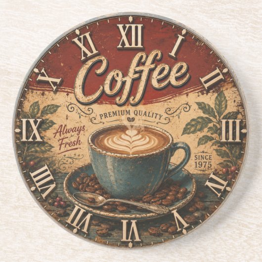 Vintage Coffee コースター (正面)