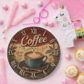 Vintage Coffee ペーパープレート (パーティー)