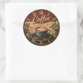Vintage Coffee ラウンドシール (バッグ)