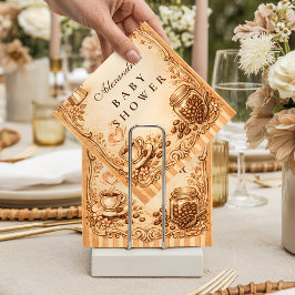 Vintage Coffee Baby Shower スタンダードカクテルナプキン