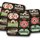 Vintage Coffee Brands| Coffee Cork Coaster Set コースター<br><div class="desc">Vintage Coffee Brands| Coffee Cork Coaster Set - #coffee,  #coffeecoasters,  #orange,  #white,  #cappuccino,  coffeedrinkcoaster,  #coffeecoaster,  #coffeebadge,  #badges,  #roastedcoffee,  #coffeecoasterset,  #cappuccinocoaster</div>