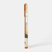 Vintage Coffee & Croissant iPhone 16ケース (左側面)