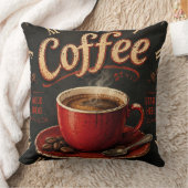 Vintage Coffee Good Ideas Start Here Rustic クッション (ブランケット)