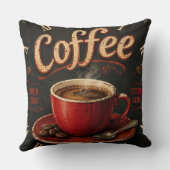 Vintage Coffee Good Ideas Start Here Rustic クッション (裏面)