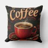 Vintage Coffee Good Ideas Start Here Rustic クッション (正面)