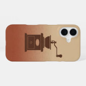 Vintage Coffee Grinder iPhone 16ケース (裏面横)