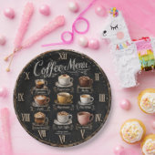Vintage Coffee Menu ペーパープレート (パーティー)