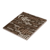 Vintage Coffee Typography Pattern (3) タイル (側面)