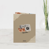 Vintage Collage Birthday Card サンキューカード (裏面)