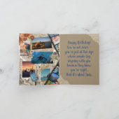 Vintage Collage Birthday Card サンキューカード (内部)