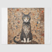 Vintage Collage Cat Decoupage 薄葉紙 (正面)