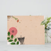 Vintage Collage Decoupage Beige Junk Journal Paper (スタンド正面)