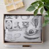 Vintage Collage Decoupage Chemist Apothecary 薄葉紙 (ギフト)