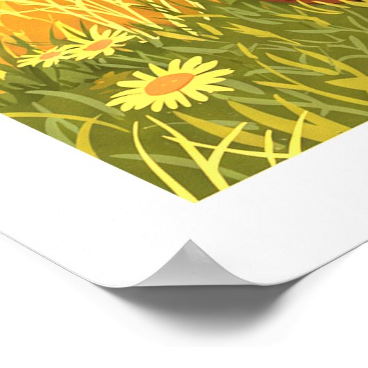 Vintage College Station Texas ポスター (角)