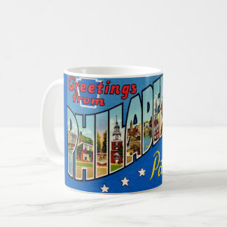 Vintage Colorful Philadelphia Mug コーヒーマグカップ