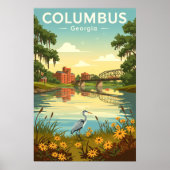 Vintage Columbus Georgia ポスター (正面)