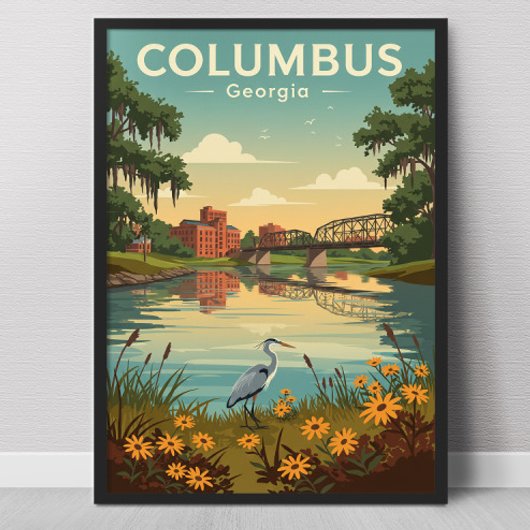 Vintage Columbus Georgia ポスター