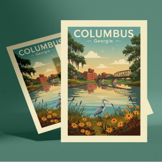 Vintage Columbus Georgia ポストカード