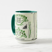 Vintage Combinaisons Ornementales Custom マグカップ (正面左)