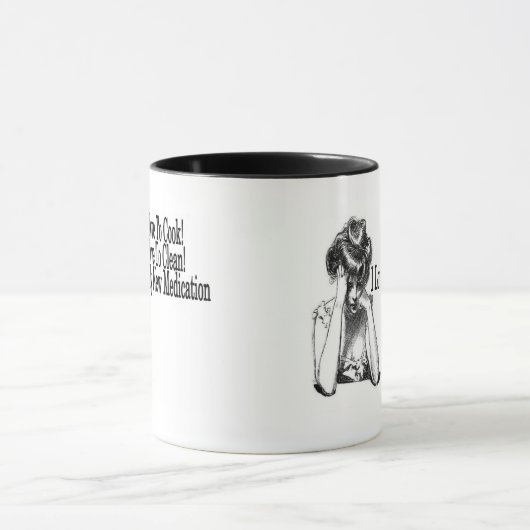 Vintage Comedy "Love my Medication" マグカップ (中央)