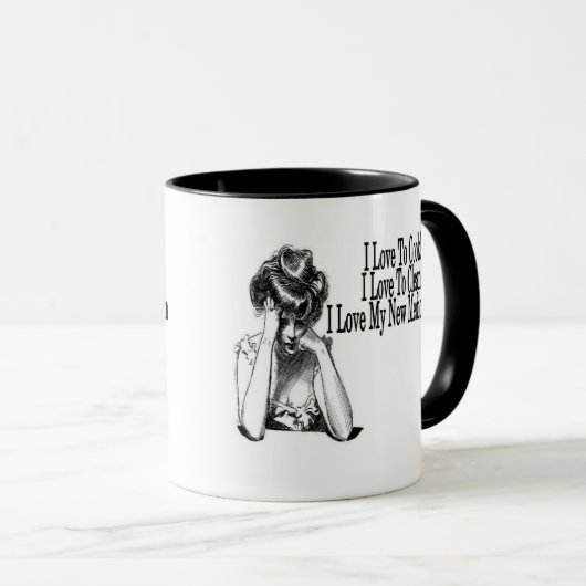 Vintage Comedy "Love my Medication" マグカップ (正面右)