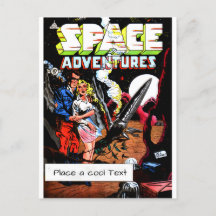 Vintage Comic Cover , Space Adventures 1 , custom