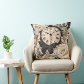 Vintage Compass & Butterfly - Rustic Paper (4) クッション (椅子)