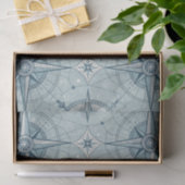 Vintage Compass Nautical Seamless Pattern (2) 薄葉紙 (ギフト)