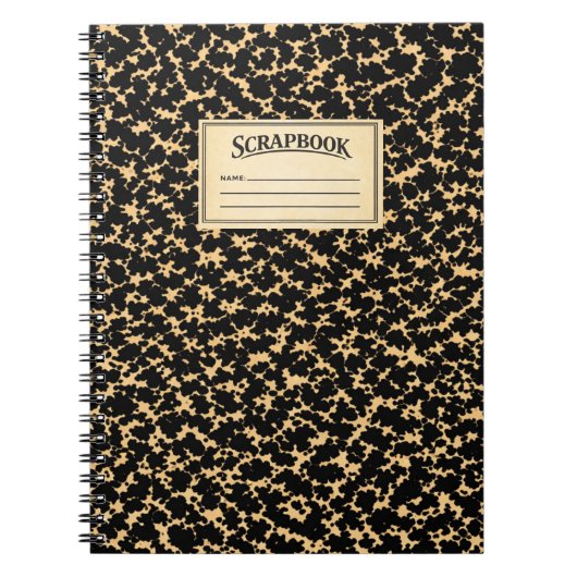 Vintage Composition book  scrapbook  ノートブック (正面)