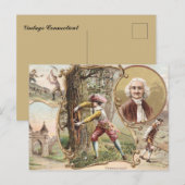 Vintage Connecticut ポストカード (正面/裏面)