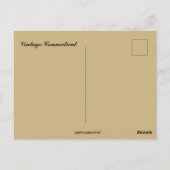 Vintage Connecticut ポストカード (裏面)